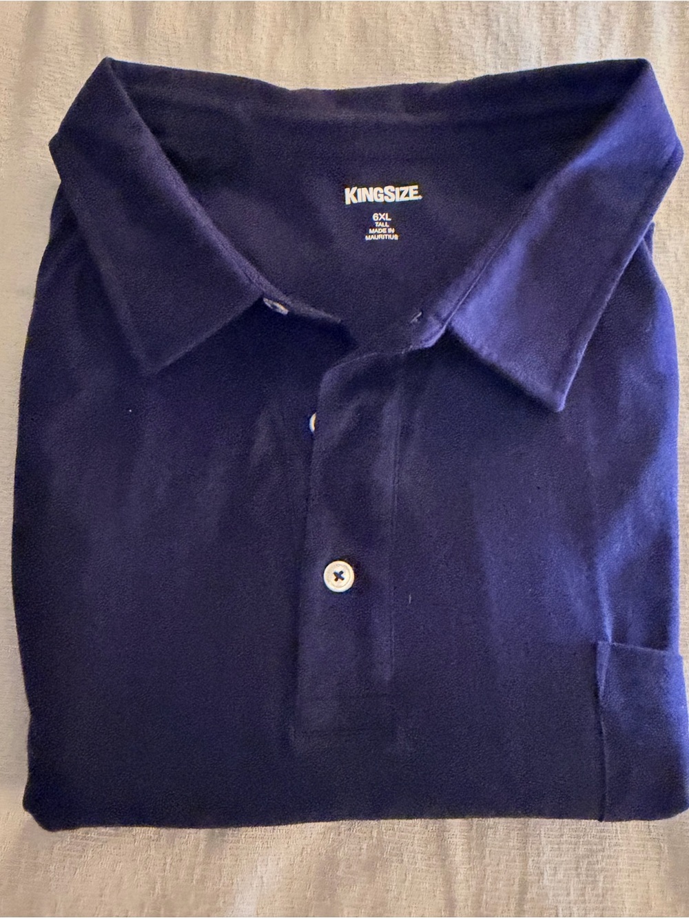 KING SIZE Men's Dark Navy Polo Shirt